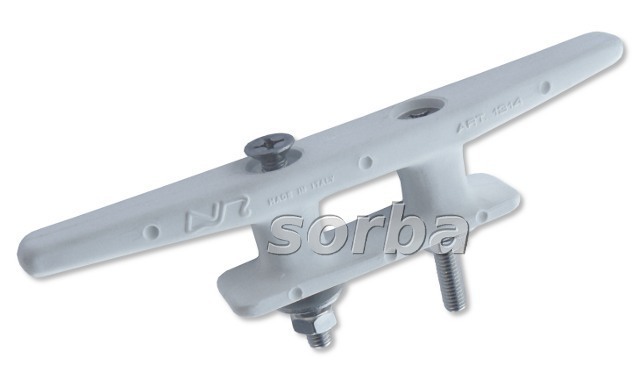 Knaga 210 mm biała z zestawem do mocowania 1