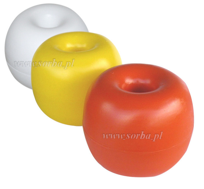 Korek pływak żółty śr.19 cm ,otwór 2 cm 43399 1