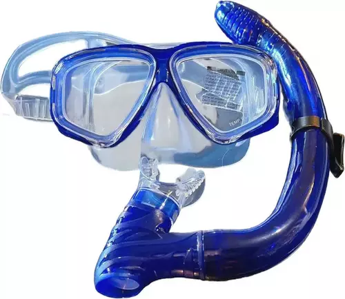 Zestaw maska z fajką blue 1