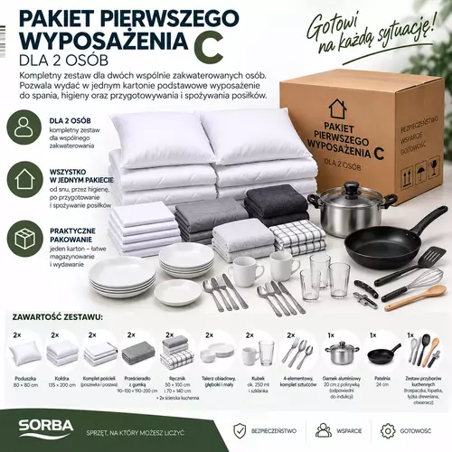 Pakiet pierwszego wyposażenia C – dla 2 osób 1