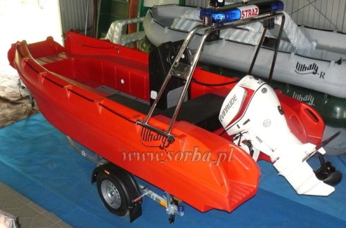 Łódź ratownicza WHALY 455 R czerwona 5