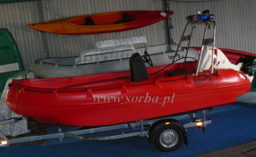 Łódź ratownicza WHALY 455 R czerwona 9