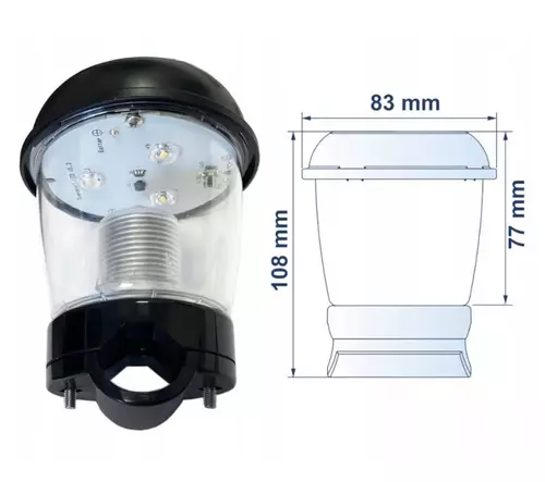 Lampa solarna biała na reling 198137 2