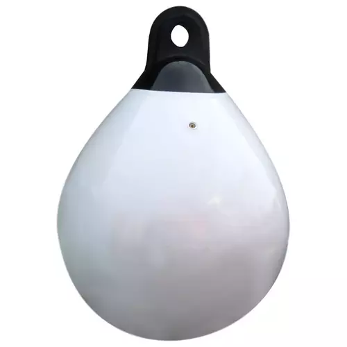 Odbijacz pompowany kulisty 55x73 biały 2