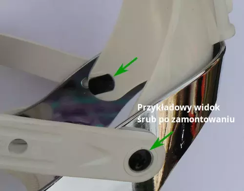 Śruby do pasków snowboard prostokąt art.184  6