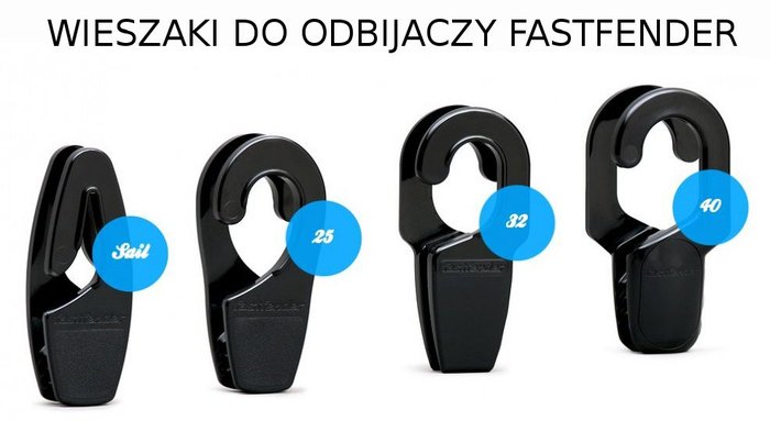 Wieszak do odbijaczy Fastfender 25 niebieski 2 szt 1